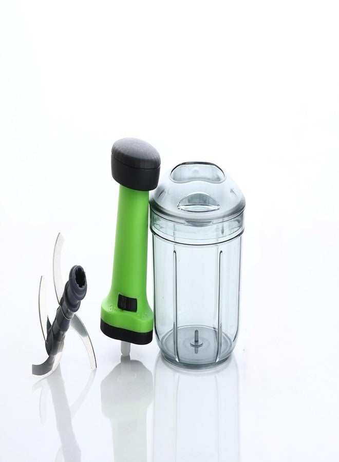Quistal 900 ml Push Chopper for Kitchen - Manual Hand Chopper with Stainless Steel Blades - Vegetable & Fruit Cutter - Image 3